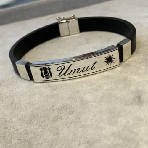 Personalized Custom Silicone Leather Bracelet