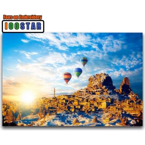 Full Square Diamond mosaic scenery Full Round Diamond painting Mountain house 5D DIY Diamond embroidery Cross stitch Sunset