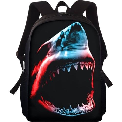 New School Bags For Teenage Girls Boys Shark 3D Print Kids Backpack Children Bookbag Elementary Kindergarten Schoolbag