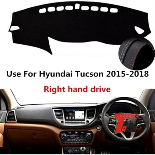 TAIJS Factory Anti UV Casual Leather Car Dashboard Cover For Hyundai Tucson 2015 2016 2017 2018 Right hand drive