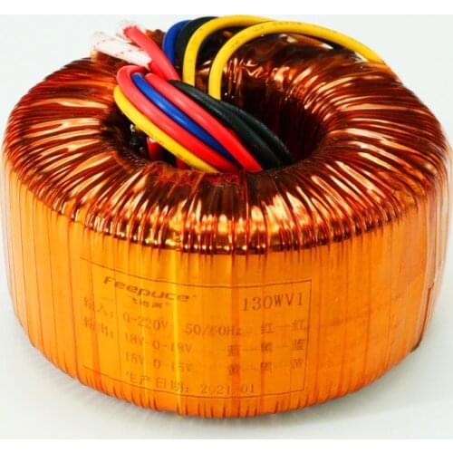Power amplifier transformer pure copper wire double AC18v +15V 120w LM1875 power amplifier board toroidal transformer
