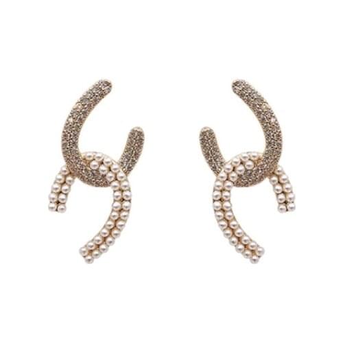 POTCET Korea 2021 Fashion Trend Womens Pearl Earrings Retro Ear Nail Simple Earrings Trend 2021 Jewelry Free Shipping