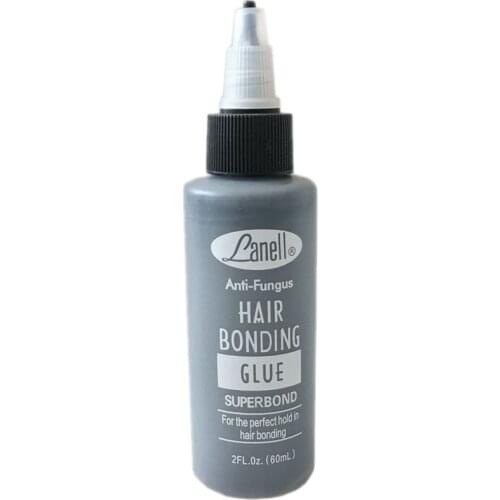1 Bottle 2 Oz 60 ml Lanell Black Hair Weaving Bond Anti-fungus Hair Bonding Glue