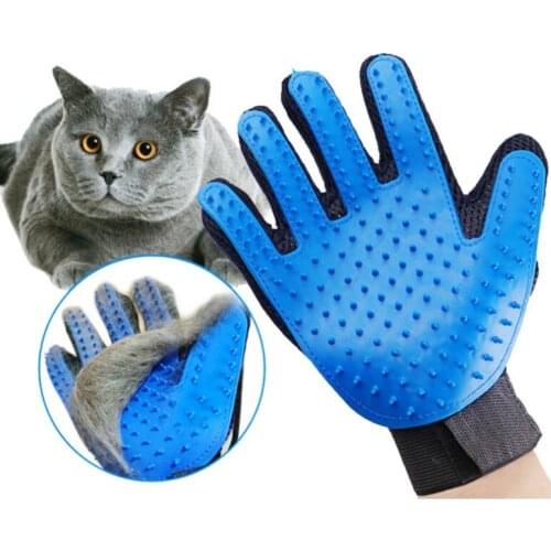 1Pcs Cat Grooming Glove for Cats Wool Glove Pet Hair Deshedding Brush Comb Glove For Pet Dog Cleaning Massage Glove For Animal