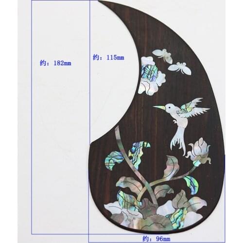 1PC Professional Folk Acoustic Guitar Pickguard Top Quality Self-adhesive Pick Guard Sticker for Guitar Accessories Rosewood