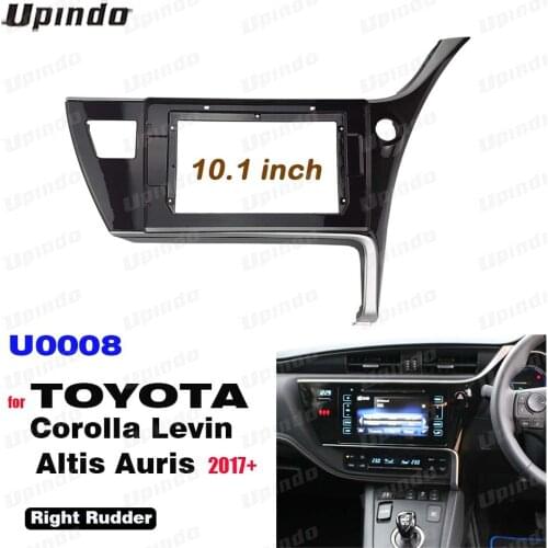 10.1 Inchs Car Radio Fascia Panel Frame for Toyota Corolla Levin Altis Auris Right Rudder 2017-2018 Trim Installation Kit
