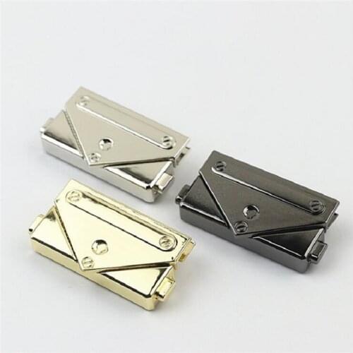 10pcs new luggage and handbag metal accessories, 3 colors female bag hardware decoration, button lock accessories on both sides