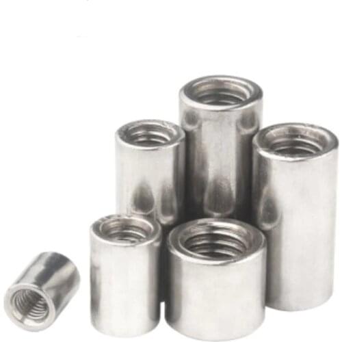 2-10pcs Coupling Nut [M3 M4 M5 M6 M8 M10] 304 Stainless Steel Extend Long Round Nuts