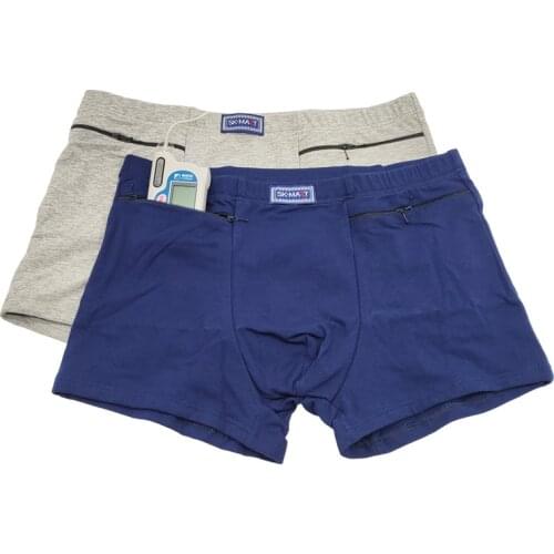 2PCS Mens Underwear With Pockets for Medtronik Danafonia Insulin Pump Sleeping Sports Hidden Consumables Cotton Short Pants
