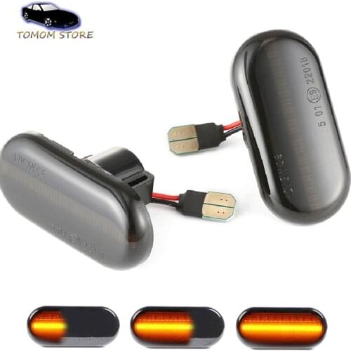 2x LED Side Marker Turn Signal Light Dynamic Repeater Lamp for Opel Movano Combi J9 Movano Dumptruck H9 Vivaro A Prische E7