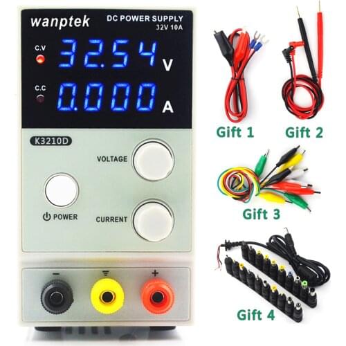 New 32V 10A DC Power Supply Adjustable 4 Digit Display Mini Laboratory Power Supply Voltage Regulator K3210D For Phone Repair