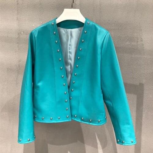 DANCING WINGS Womens Fashion Leather Jackets