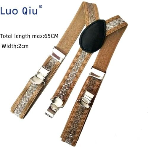 Baby Suspenders Fashion Kids Braces Strong 3Clips Boy Suspenders Trousers Suspensorio Elastic Strap size 2.5*65cm