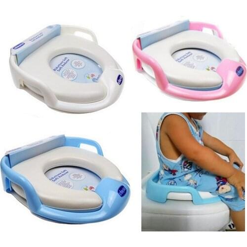 Baby Toilet Potty Training Seat Kids Potty Seat Pad Fits Round & Oval Toilets Non-Slip Splash Guard Infant Potty Cushion for kid
