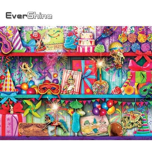 EverShine 5D Full Square Diamond Painting Landscape Cross Stitch Diamond Embroidery Party Picture Of Rhinestones Wall Decor