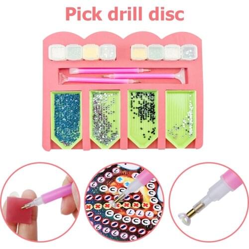 Multi-Boat Tray Holder Diamond Painting Accessories Rhinestone Beading Storage Point Drill Pen Organizer Box DIY Tool Kit Craft