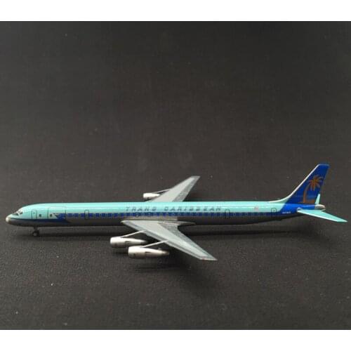 13CM DC8 Plane Model 1:500 Scale DC-8 Trans Carbbean Airlines Diecast Alloy Aircraft Planes Model Airplanes Model Collection Toy