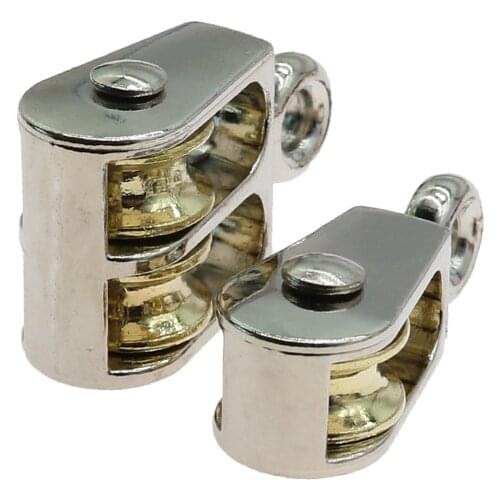 Single bimetallic fixed sheave metal belt wheel set diy scientific experimental material crane car model accessories