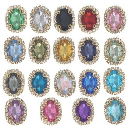 Nidalee Rhinestone Buttons for Craft Acrylic Diamond Flatback Crystal Gem Botones Decorativos DIY Handicraft Embellishment 10pcs