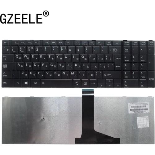 GZEELE New RU Keyboard For Toshiba Satellite C75D L70 L75 S50 S55 C70 C70-A C70D C75 Black russian Laptop Keyboards