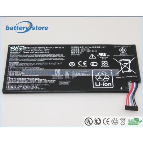 New Genuine laptop batteries for ASUS ME172V,C11-,ME371MG,3.75V,1 cell