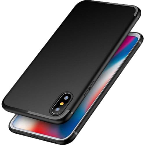Bakeey Protective Case For iPhone XS Slim Micro Matte TPU Cover With Dust Plug Cover