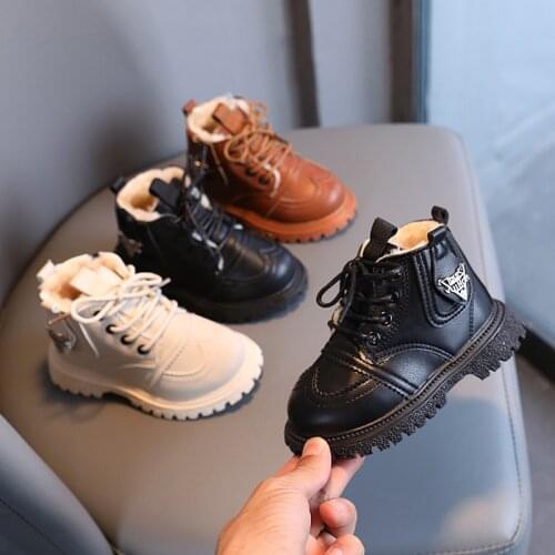 Autumn Winter Baby Girls Boys Snow Boots Outdoor Kids Casual Shoes Soft bottom Non-slip Infant Toddler Boots Child Martin Boots