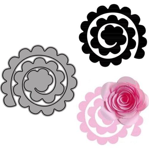 Cutting Dies Beautiful Rose Petal Shape To Decoration For DIY Scrapbooking Embossing Album Paper Cards Dies 2021 New