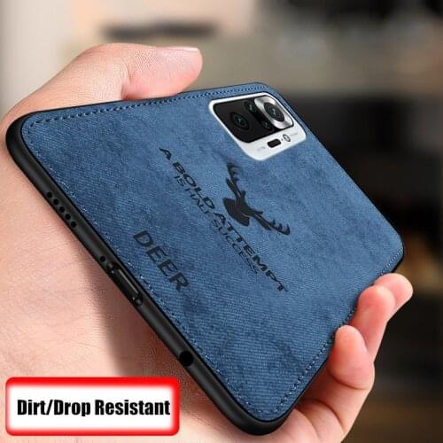 Luxury Leather Cloth Deer Phone Case For Xiaomi Redmi Note 10 9 Pro 9S 9T 10S 9A 9C K40 Poco F3 Mi 11 10T Lite Back Cover Fundas