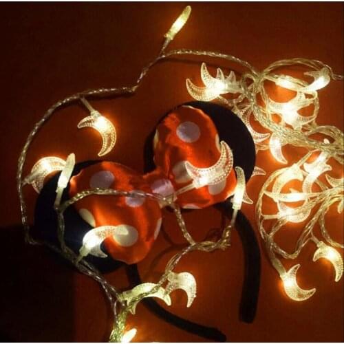 LED String Lights Christmas Lights Battery Xmas Decorationn Holiday Lighting LED Moon Decorations Fairy Lights Newyear Gifts