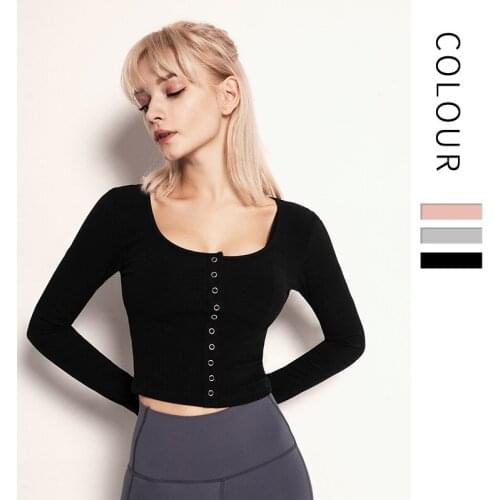 NCLAGEN Autumn Winter Sports Top Women Long Sleeve Breathable Quick Drying Gym Workout Running Clothes Training Yoga Fitness