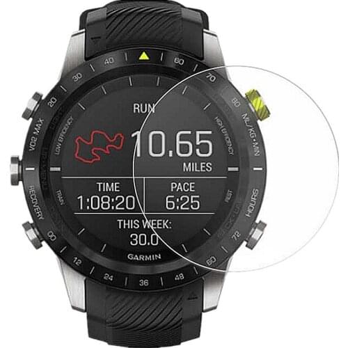 For Garmin MARQ Athlete Smart Watch Tempered Glass Screen Protector 9H 2.5D Water-Proof Anti-Scratch Proof Smartwatch Film