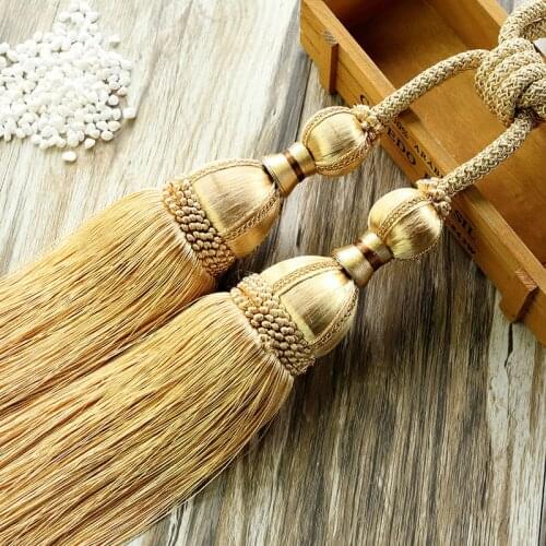 Curtain Tieback Rayon Knit Curtain Tieback Decoration Accessories Exquisite Tieback Europe Double Ball Curtain Accessories