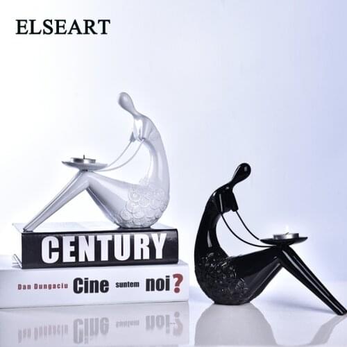 1 pcs Lady statue candlestick Resin Bookend Shelf Bookend Holder Figurine Office School Supplies Stationery Gift Home decoration