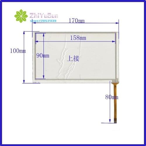 ZhiYuSun 170*100 7inch 4 lins Touch Screen For GPS CAR 170mm*100mm sensor glass thiss compatible Freeshipping 7143