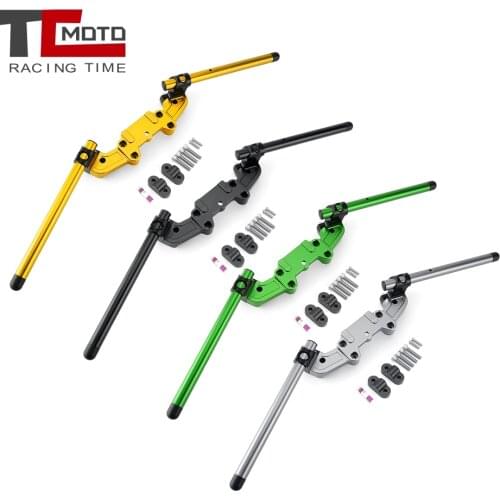 Z900 2017-2019 CNC Clip-On Adapter Plate Adjustable Handlebars Set for Kawasaki Z900 Z 900 2017 2018 2019 Motorcycle Accessories