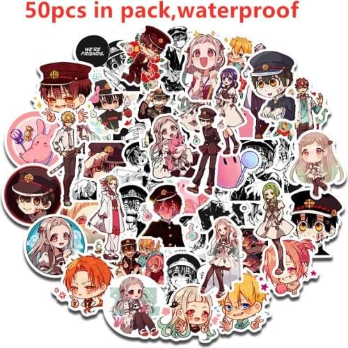 500 PCS/lot Anime Toilet-Bound Hanako-kun Hanako Nene Yashiro Kou Waterproof PVC sticker toy gift