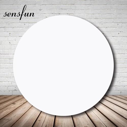 White Green Pink Blue Solid Color Round Circle Backdrops Portrait Baby Shower Birthday Wedding Party Photography Backgrounds