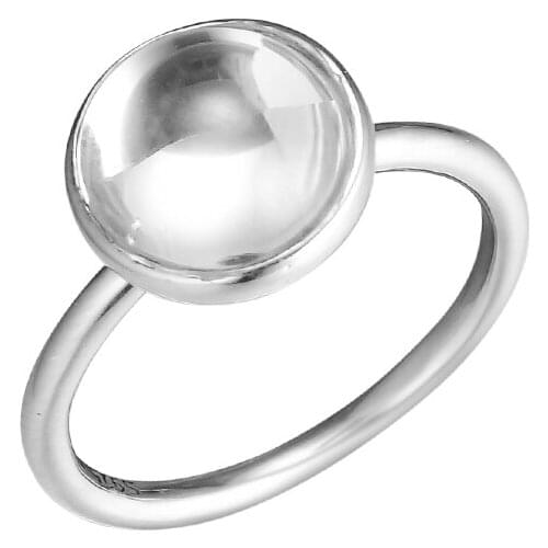 Big Clear Crystal Ring Silver 925 Jewelry Poetic Droplet Rings for Women Gift 925 Sterling Silver Bijoux free shipping R077C