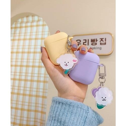 Cute Flower Dog Silicone Cover for Apple Airpods 1 2 Case for AirPods Pro 3 Case Accessories Headphone Charger Box Protect Box