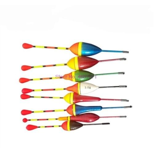By DHL 500set 10pcs/set Carp Fishing Floats Set Buoy Bobber Stick For Fish Tackle Vertical Mix Size Suit