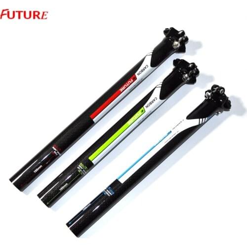 FUTURE 3k gloss full fiber carbon seatpost MTB bicycle seatposts road mountain cycling bike part 27.2 / 30.8 /31.6mm seat tube