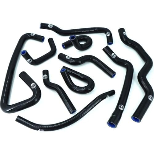 SILICONE RADIATOR HOSE KIT FOR RENAULT Clio I/Williams R19 16S/16V F7P 1.8L 1988-1997 (10pcs) RED/BLUE/BLACK