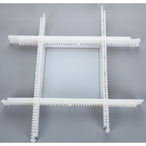 4 Pcs Box Silicone Mold Fixed Frame Rectangle Incense Box Resin Mould Fixing Pad Holder for DIY Jewelry Casting