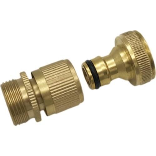 Garden Hose Quick Connect Brass Quick Connector Fitting 3/4 Inch Accessories NOV99