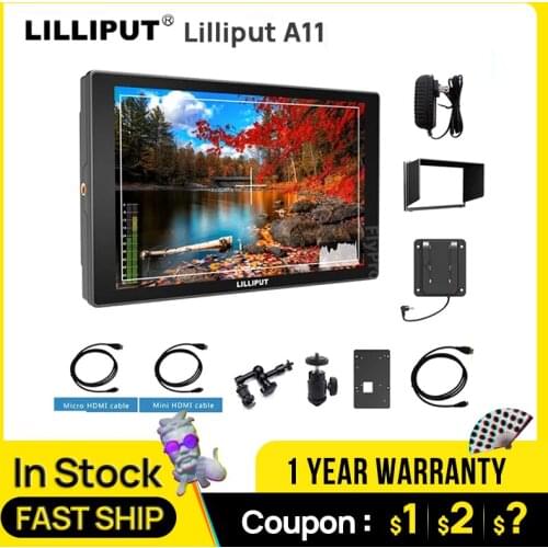 Lilliput A11 4k Camera Monitor DSLR HD 1920x1200p 10.1" inch Field Monitor 3G-SDI HDMI-compatible Cable Camera Video Monitor