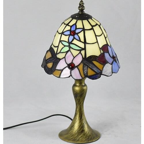 Tiffany Table Lamp E27 Baroque Bedroom Bedside Lamp Creative Fashion Retro Table Lamp