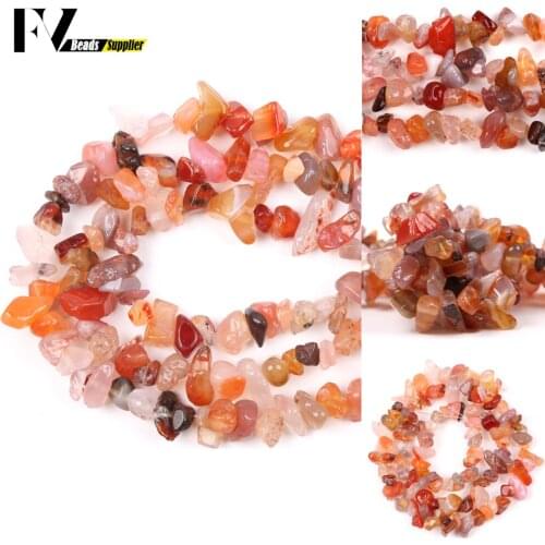 Natural Red Agates Stone 5-8mm Irregular Carnelian Chip Beads For Jewelry Making Diy Bracelets Necklace Bracelets Needlwork 15"