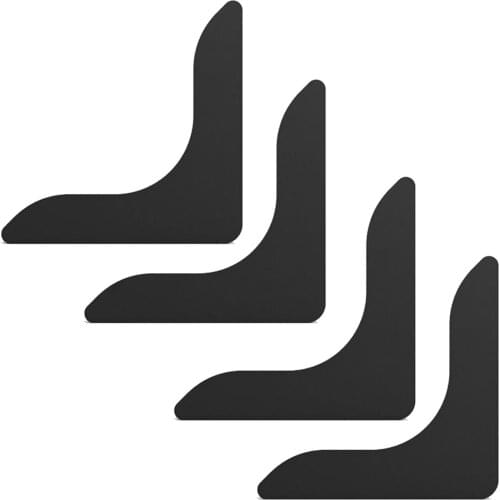 4Pcs Floor Mat Non-slip Stickers, U-shaped Ergonomic Fixed Self-adhesive Design Carpet Corner Tool