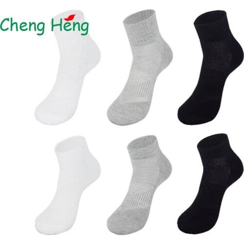 CHENG HENG 1 Pair New Autumn And Winter Mens Socks Casual Cotton Socks In The Tube Socks Breathable Short Barrel Boat Socks
